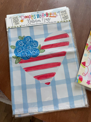 Floral Flag Garden Flag detail view - House of Me boutique Norman OK