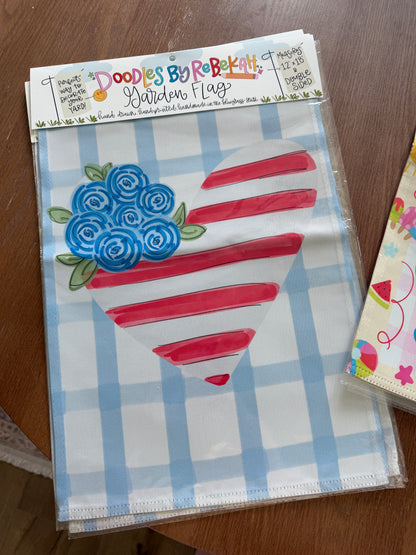 Floral Flag Garden Flag- Doodles By Rebekah