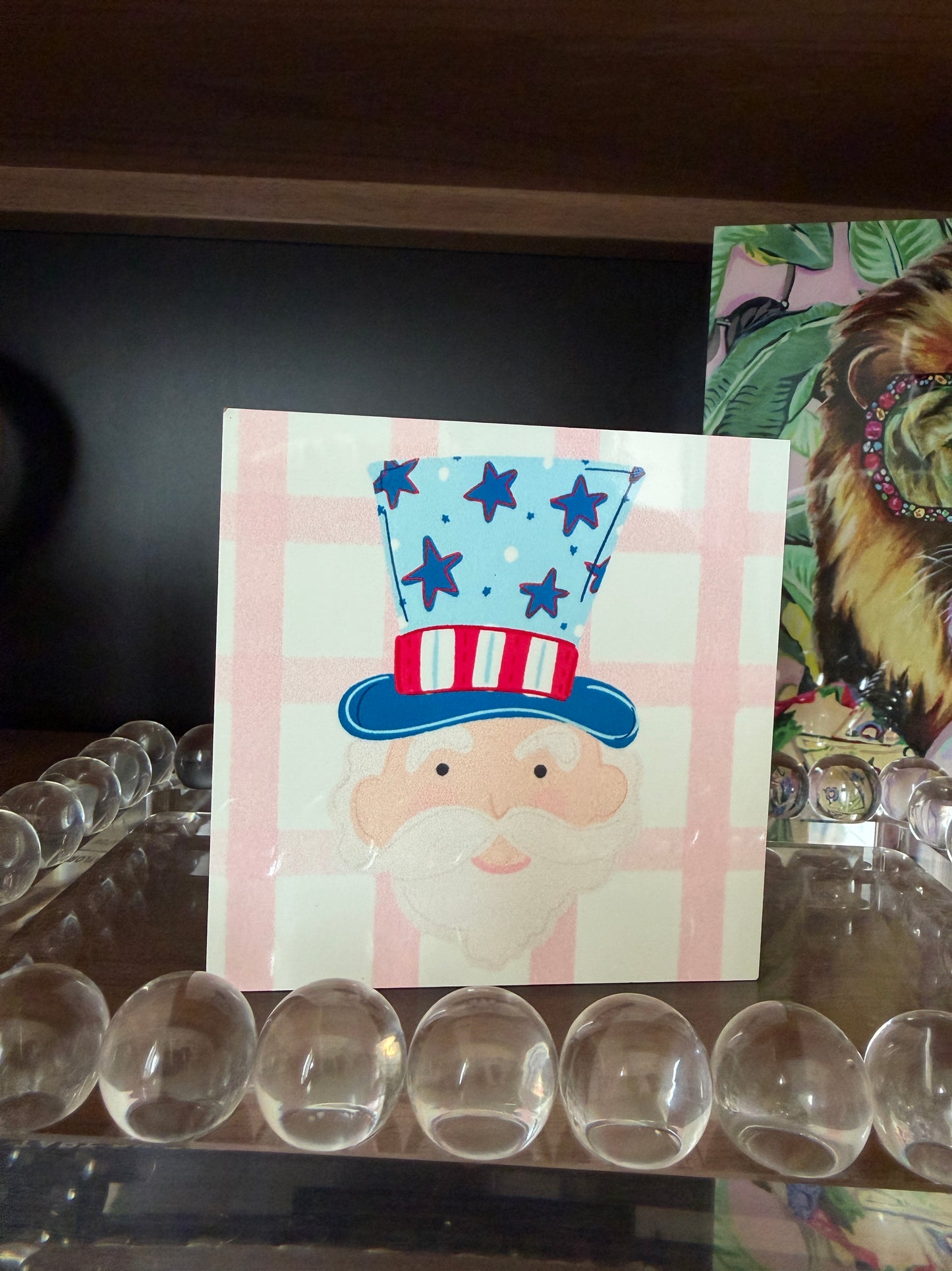 Uncle Sam 4x4 Block- Doodles By Rebekah