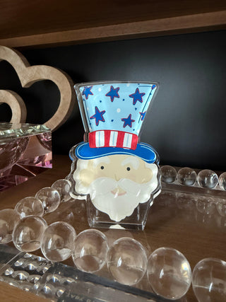 Small Uncle Sam Acrylic Shelf Sitter display view - House of Me boutique Norman OK