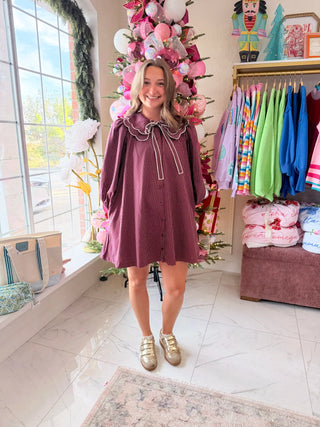 Gabi Scalloped Collar Dress