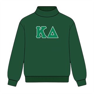 Classic twill sorority embroidered mock neck sweatshirt by Duo Threads, sorority apparel - House of Me boutique Norman OK
