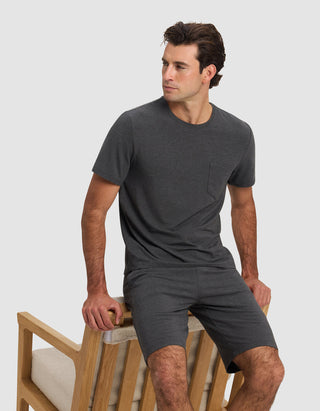 Men's Bamboo Stretch-Knit Short Sleeve Pajama Tee.