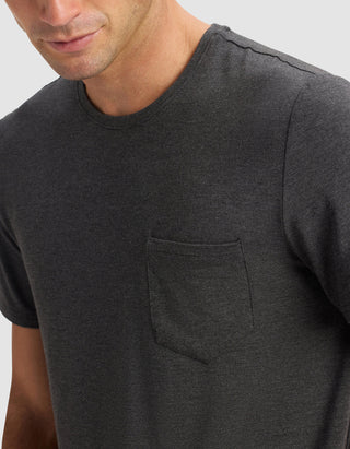 Men's Bamboo Stretch-Knit Short Sleeve Pajama Tee.