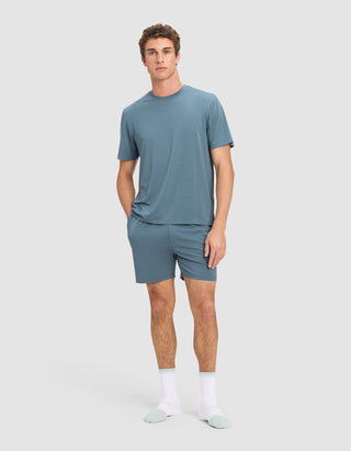 Men's First Layer Pajama Short Sleeve Tee & Short Set.