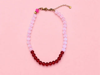 Levi Pink + Red Necklace