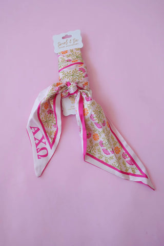 Sorority Twirl & Tie Scarf Accessory – Alpha Chi Omega