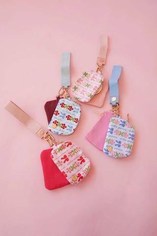 Sorority dynamic duo pouch wristlet by The Darling Effect styled view - House of Me boutique Norman OK