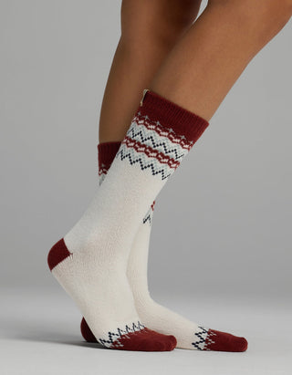 Women's Plush Lounge Calf Sock