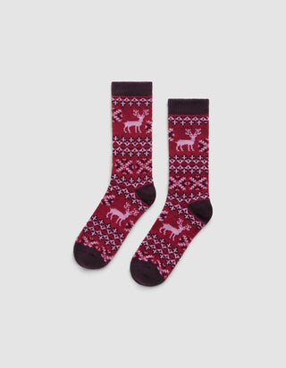 Women's Plush Lounge Calf Sock