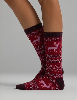 Women's Plush Lounge Calf Sock