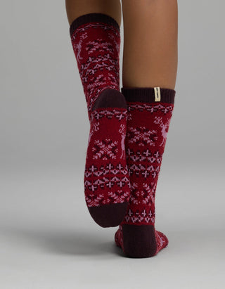 Women's Plush Lounge Calf Sock