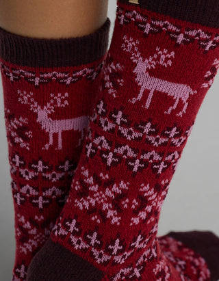 Women's Plush Lounge Calf Sock