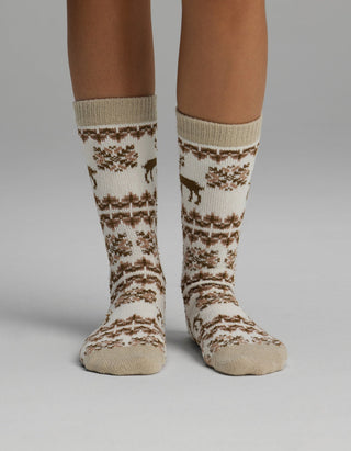 Women's Plush Lounge Calf Sock
