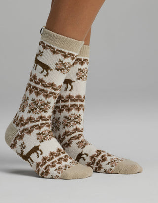Women's Plush Lounge Calf Sock