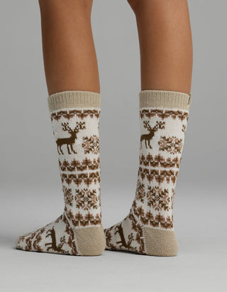 Women's Plush Lounge Calf Sock