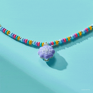 Polly Pocket™ Limited Edition Pool Party Beaded Locket Necklace.