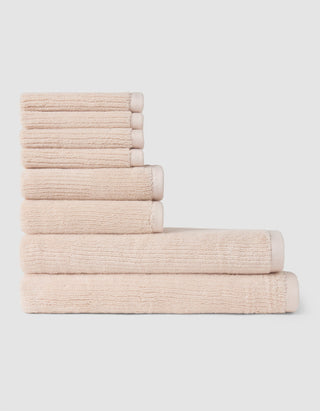 Ribbed Terry Bath Towel Set.