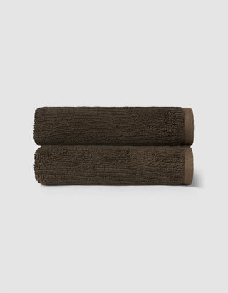 Ribbed Terry Bath Towel Set.