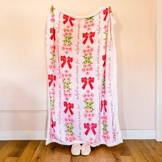 New Arrivals, Sorority, The Darling Effect - Plush Sherpa Blanket - Alpha Omicron Pi - Blankets - House of Me Boutique