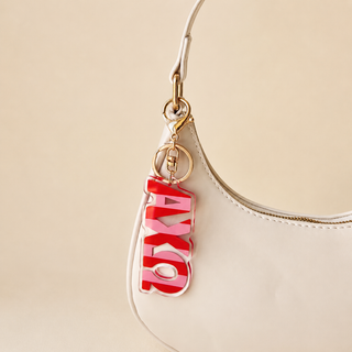 New Arrivals, Sorority, The Darling Effect - Stripes Acrylic Keychain - Alpha Chi Omega - Keychains - House of Me Boutique