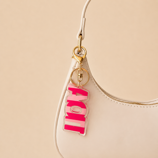 New Arrivals, Sorority, The Darling Effect - Stripes Acrylic Keychain - Alpha Omicron Pi - Keychains - House of Me Boutique