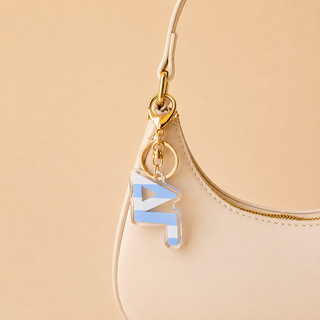 New Arrivals, Sorority, The Darling Effect - Stripes Acrylic Keychain - Delta Gamma - Keychains - House of Me Boutique