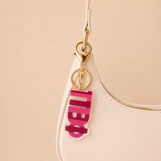 New Arrivals, Sorority, The Darling Effect - Stripes Acrylic Keychain - Pi Beta Phi - Keychains - House of Me Boutique