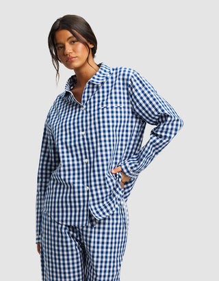 Women's Sutton Long Sleeve Cropped Pajama Set.