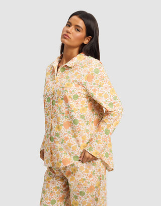 Women's Sutton Long Sleeve Cropped Pajama Set.