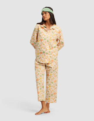 Women's Sutton Long Sleeve Cropped Pajama Set.