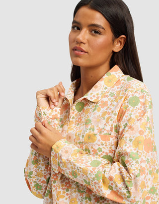 Women's Sutton Long Sleeve Cropped Pajama Set.