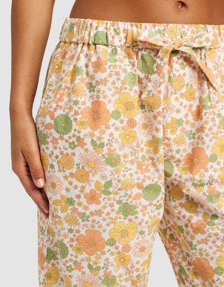 Women's Sutton Long Sleeve Cropped Pajama Set.