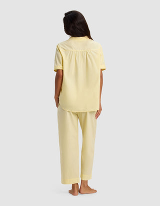 Women's Sutton Short Sleeve & Cropped Pajama Pant Set.