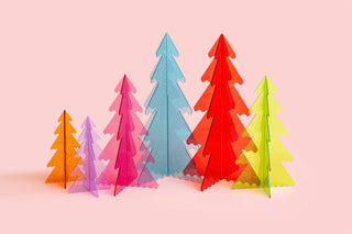 Orange Acrylic Tree - Small