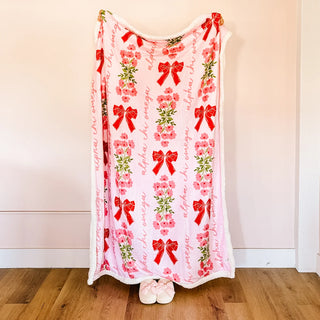 New Arrivals, Sorority, The Darling Effect - Alpha Chi Omega Plush Sherpa Blanket - Big Little Gift, Blankets, College Gift - House of Me Boutique