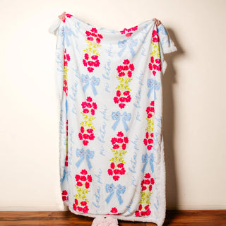 New Arrivals, Sorority, The Darling Effect - Pi Beta Phi Plush Sherpa Blanket - Big Little Gift, Blankets, College Gift - House of Me Boutique