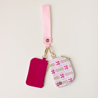 New Arrivals, Sorority, The Darling Effect - Dynamic Duo Pouch Wristlet - Alpha Omicron Pi - Wristlets - House of Me Boutique