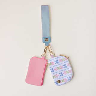 New Arrivals, Sorority, The Darling Effect - Dynamic Duo Pouch Wristlet - Delta Gamma - Wristlets - House of Me Boutique