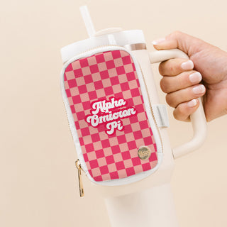New Arrivals, Sorority, The Darling Effect - Tumbler Fanny Pack - Alpha Omicron Pi - Fanny Packs - House of Me Boutique
