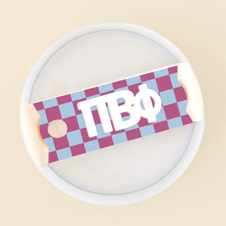New Arrivals, Sorority, The Darling Effect - Tumbler Lid Tag - Pi Beta Phi - Accessories - House of Me Boutique