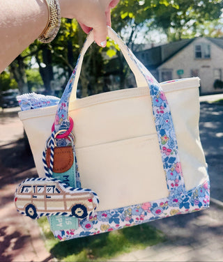 Wagoneer needlepoint bag charm by Southern Decorative - House of Me boutique Norman OK