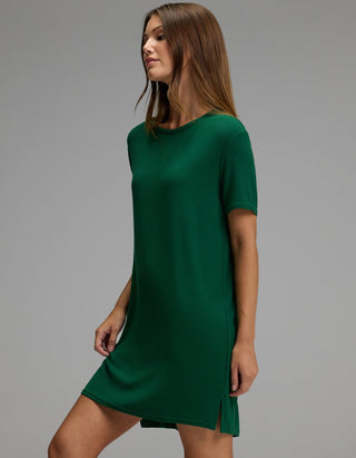 Women's Bamboo Rib-Knit Boyfriend Sleep Dress.