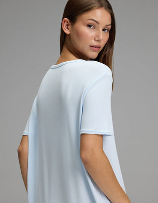 Women's Bamboo Rib-Knit Boyfriend Sleep Dress.