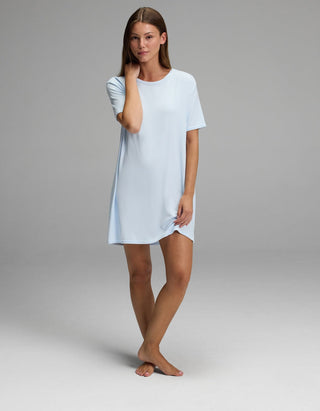 Women's Bamboo Rib-Knit Boyfriend Sleep Dress.