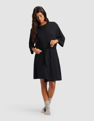 Women's Bamboo Stretch-Knit Kimono Robe.