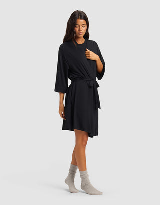 Women's Bamboo Stretch-Knit Kimono Robe.