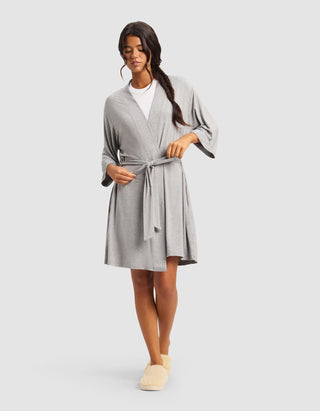Women's Bamboo Stretch-Knit Kimono Robe.