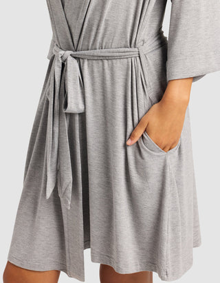 Women's Bamboo Stretch-Knit Kimono Robe.