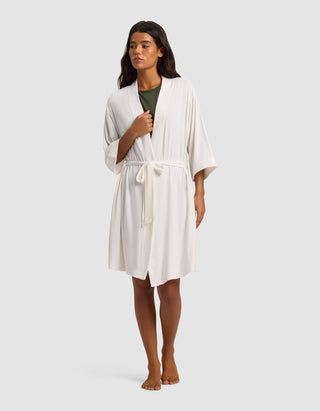 Women's Bamboo Stretch-Knit Kimono Robe.